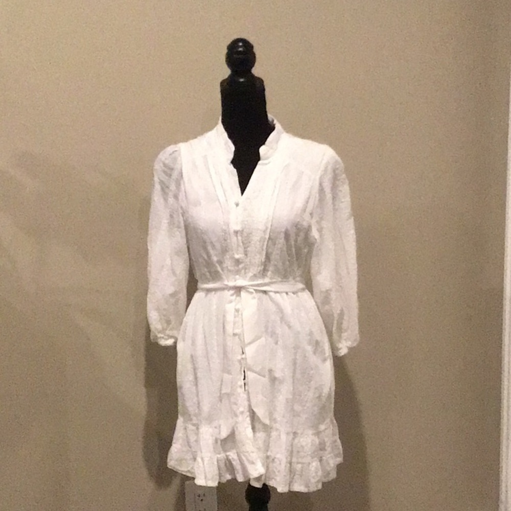 Elegant White Women's Boho lace dress